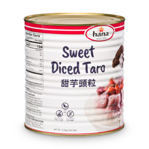 Gewürfelter Taro